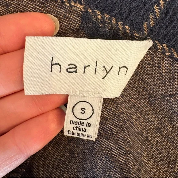 Anthropologie Harlyn Navy Plaid Jacket – Size Small – Snap Front – Mid Length - Picture 7 of 12